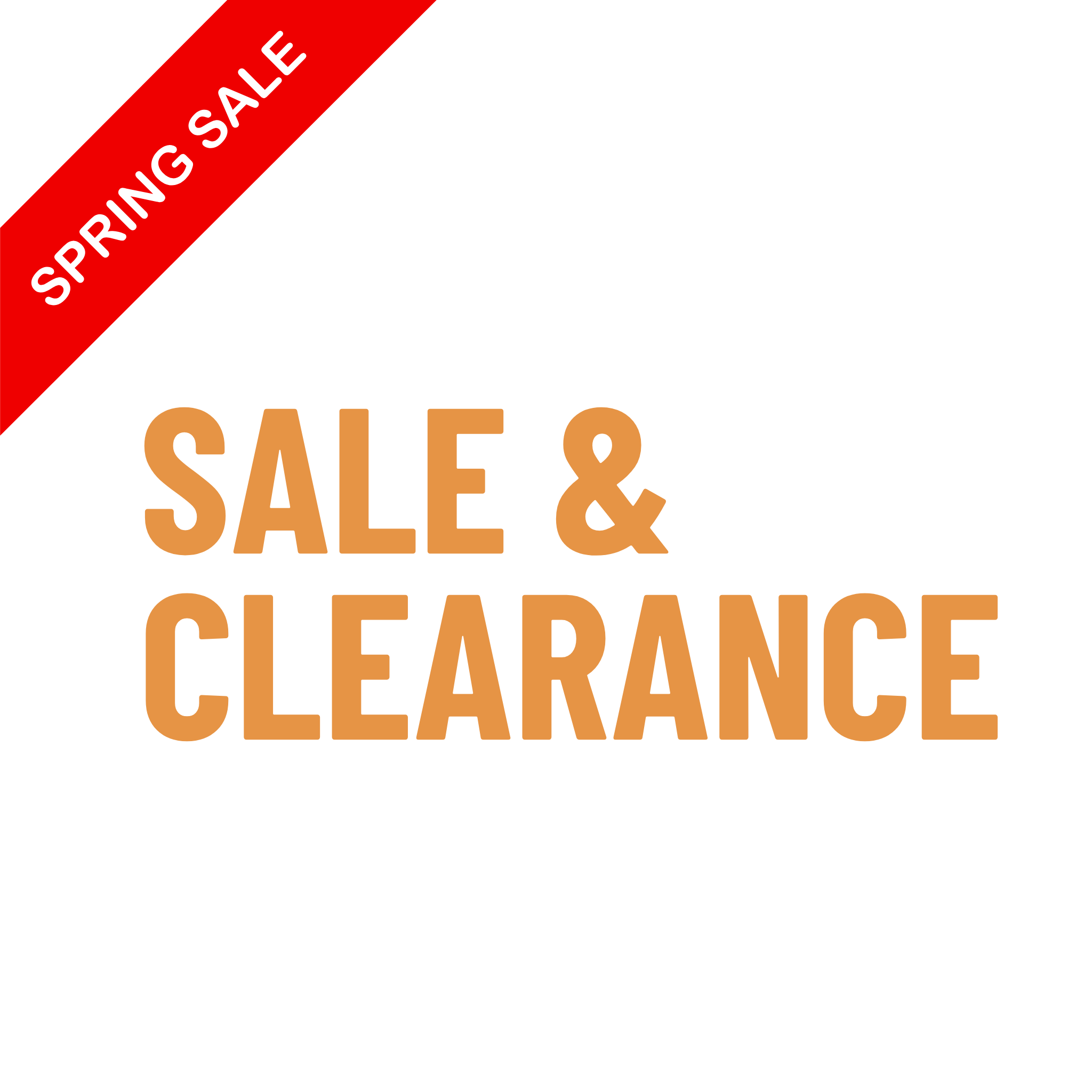 CLEARANCE SALE