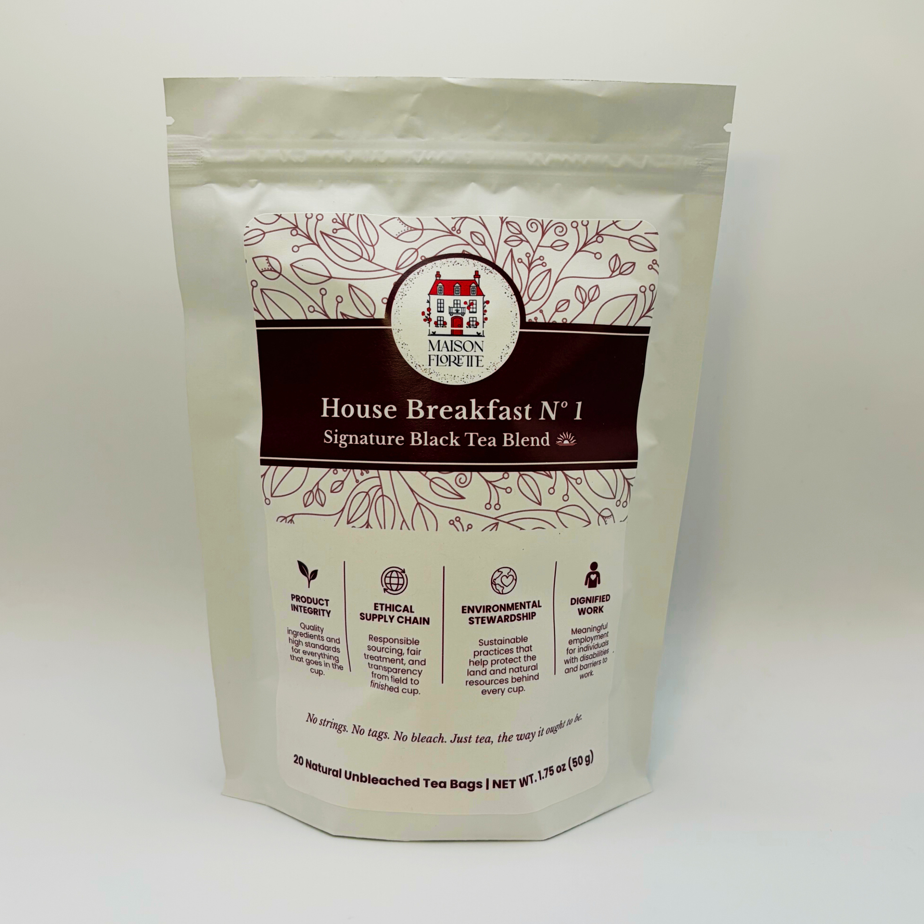 House Breakfast Nº 1 Signature Black Tea - 20 Natural Tea Bags