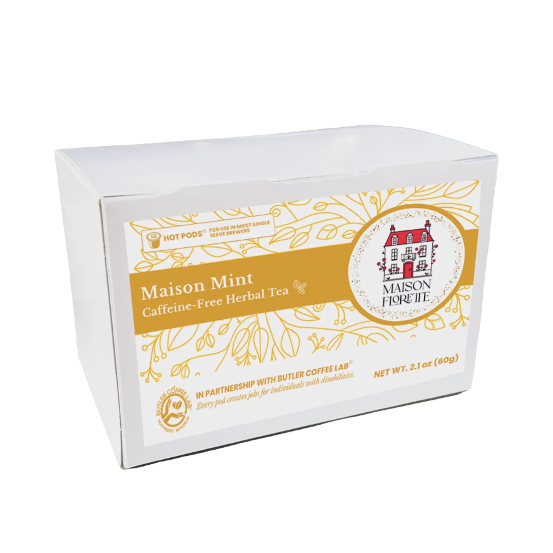 Maison Mint Signature Herbal Tea Pods – 12 Count