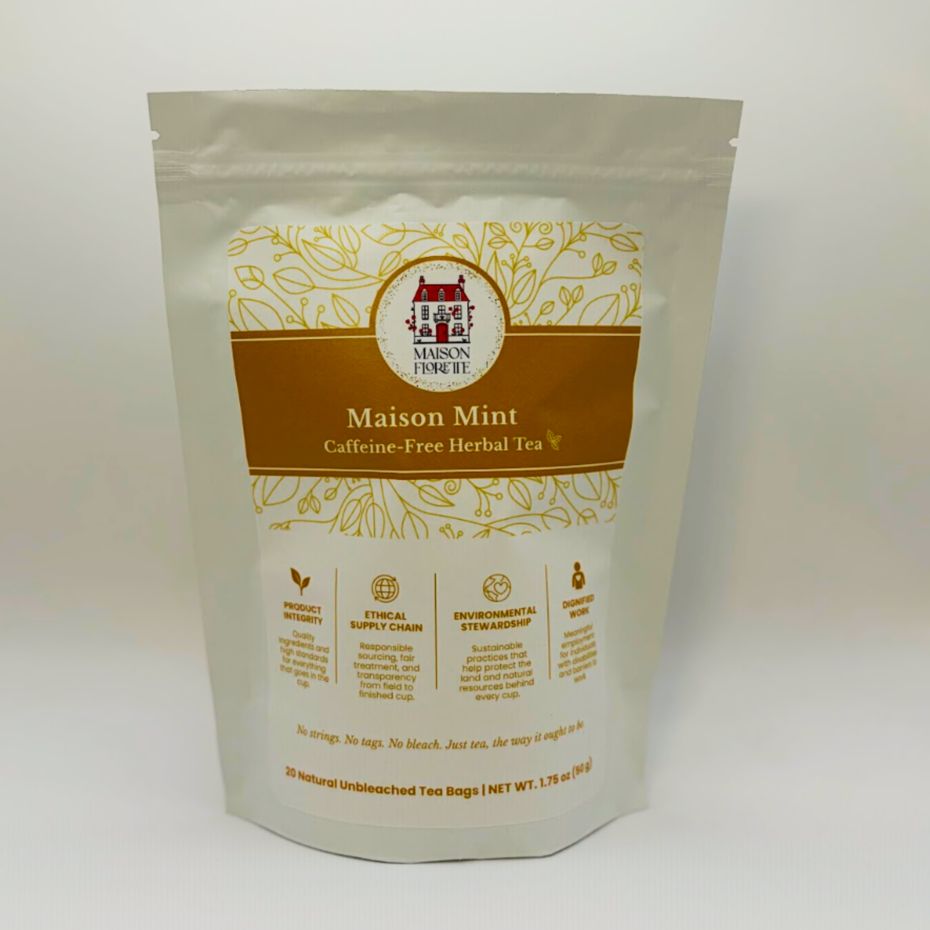 Maison Mint Signature Herbal Tea - 20 Natural Tea Bags