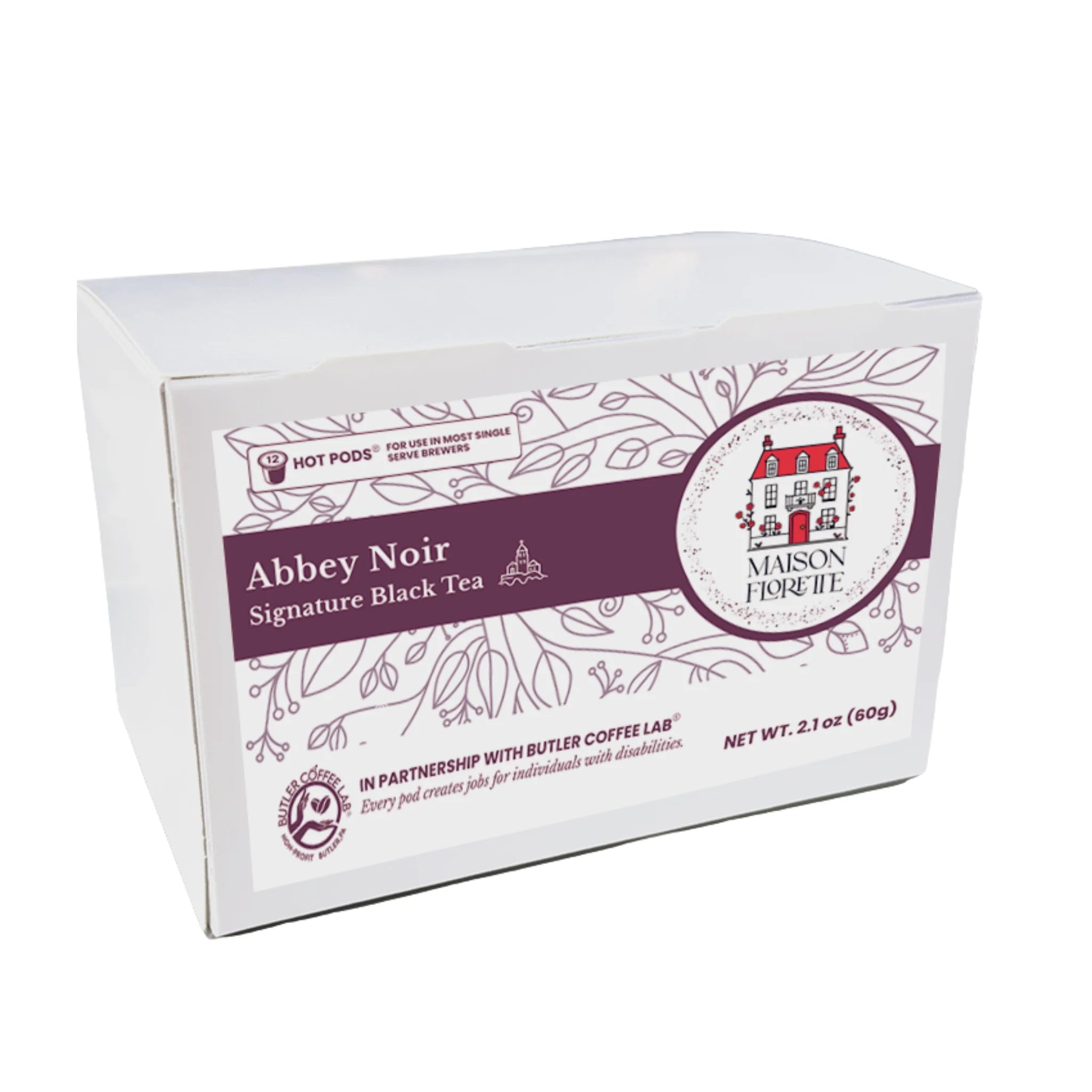 Abbey Noir Signature Black Tea Pods – 12 Count