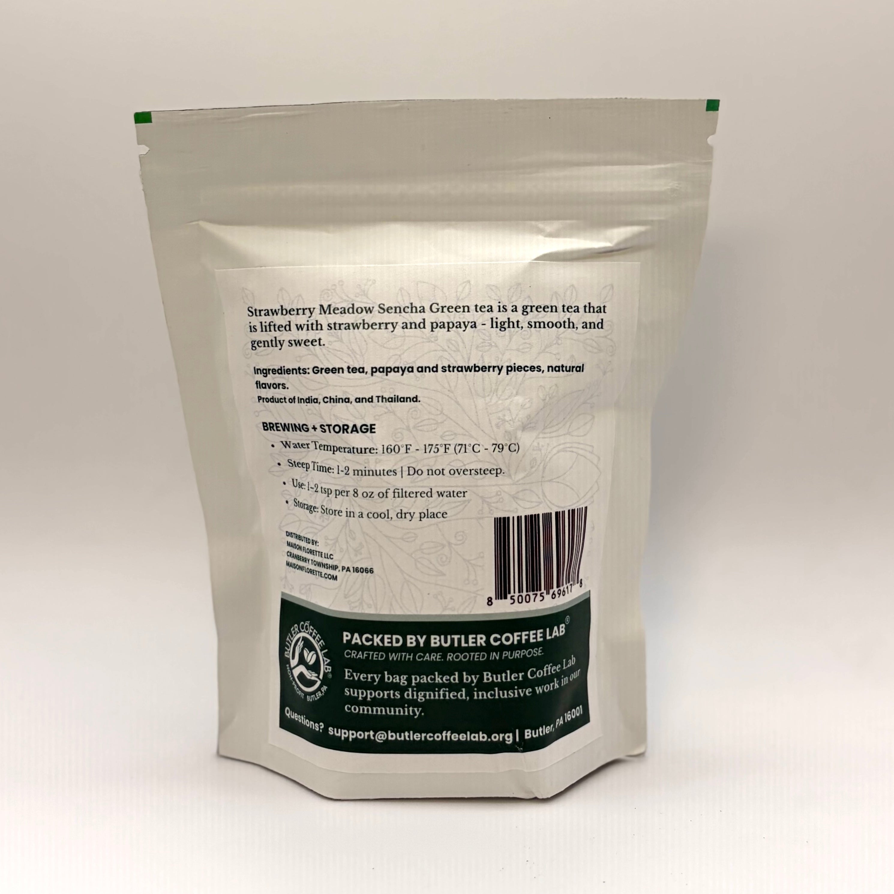 Strawberry Meadow Sencha Green Tea Loose Leaf