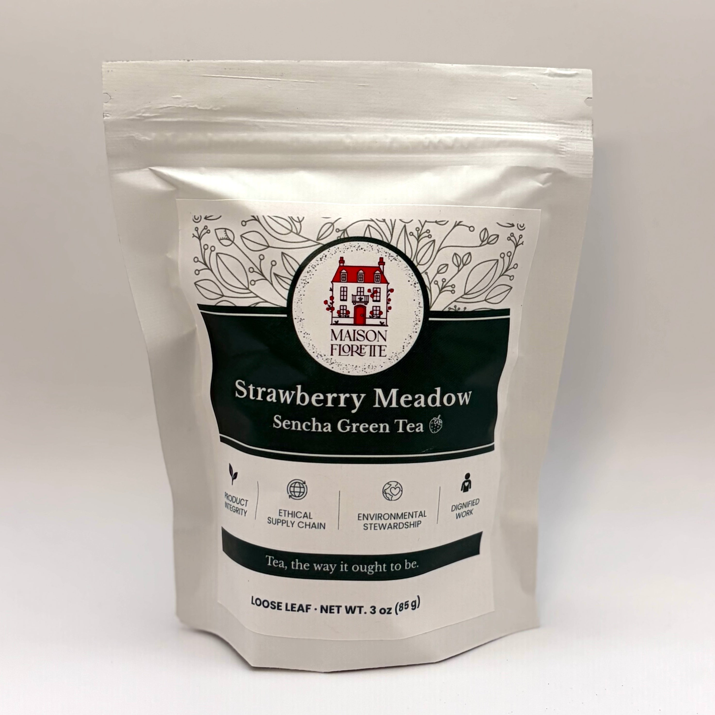 Strawberry Meadow Sencha Green Tea Loose Leaf