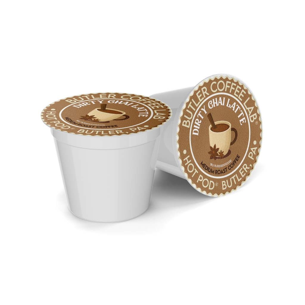 Dirty Chai Latte - Naturally Flavored Single Serve Pods