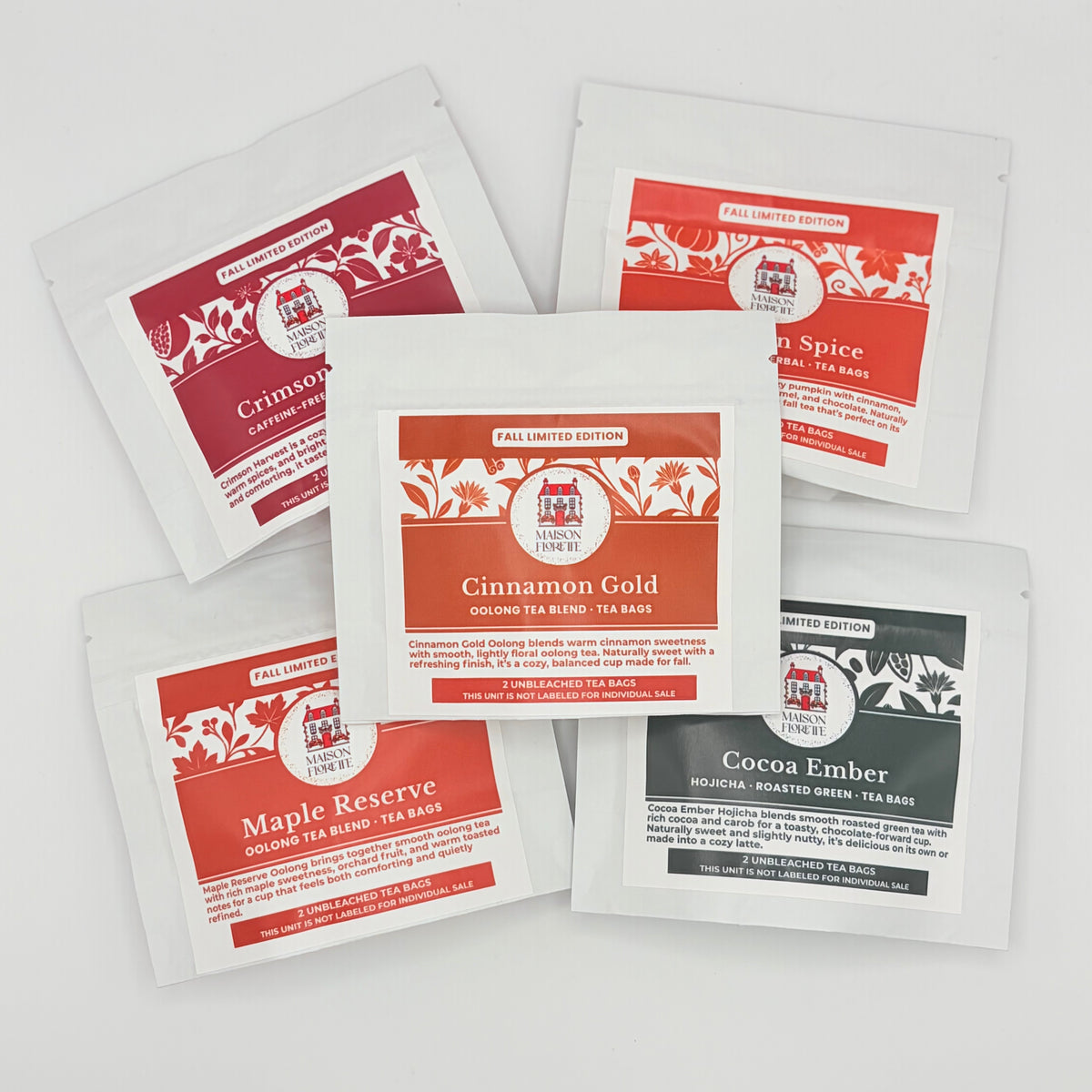 Maison Florette | Five Blend Tea Sampler