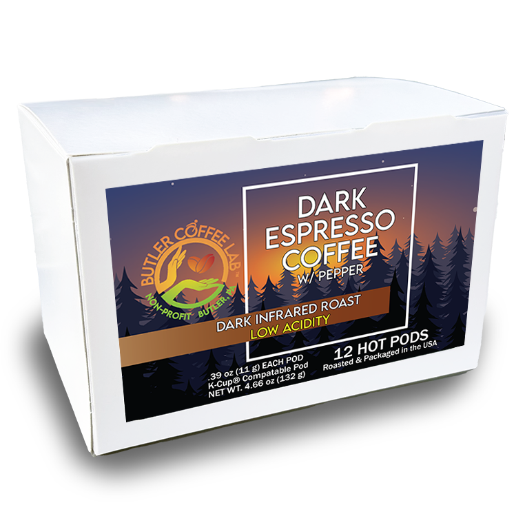 Dark Espresso Coffee w/Pepper - 12 Pod Box