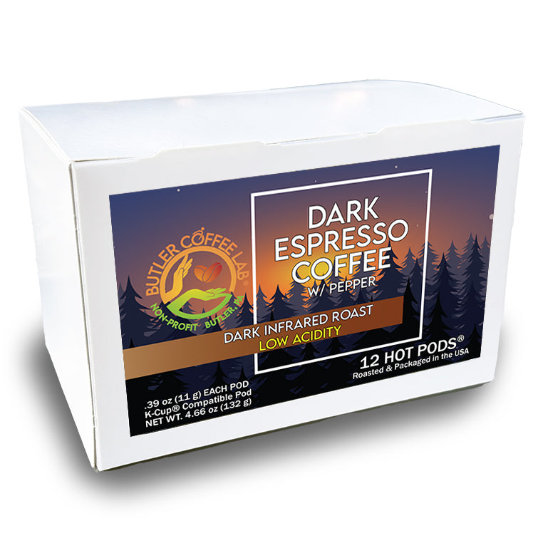 Dark Espresso Coffee w/Pepper - 12 Pod Box