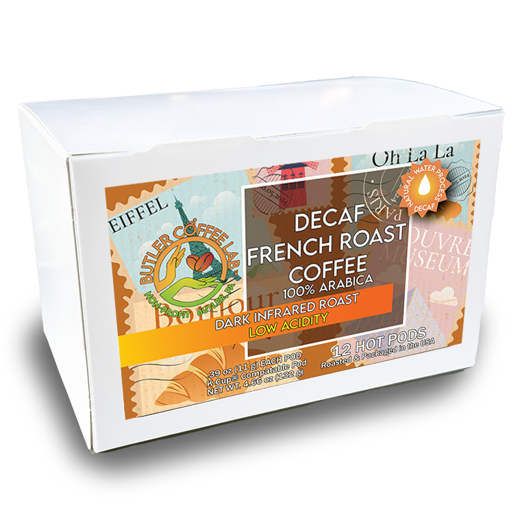 Decaf French Roast Coffee - 12 Pod Box
