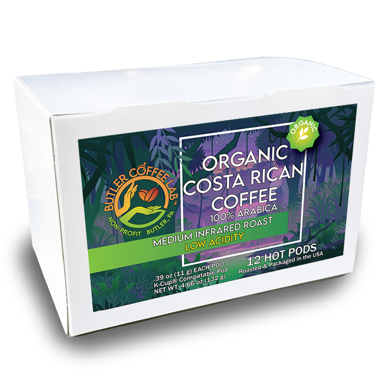 Butler Coffee Lab Organic Costa Rican Coffee - 12 Pod Box – Butler Coffee Lab