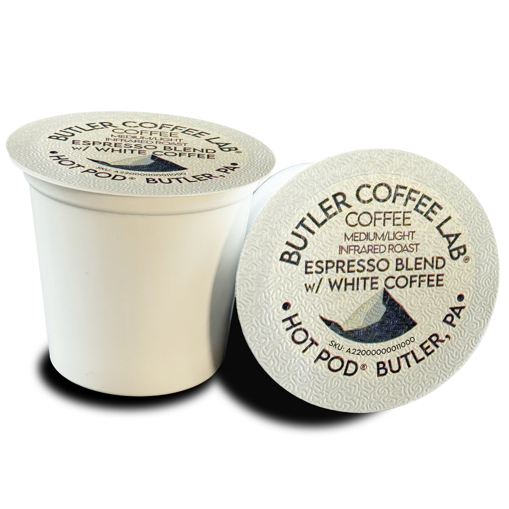 Espresso Blend Coffee w/White Coffee - 12 Pod Box