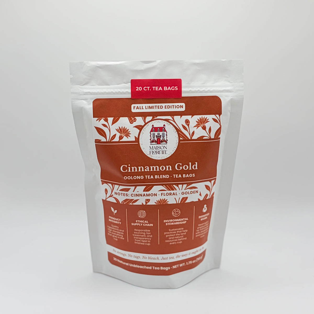 Cinnamon Gold Oolong - 20 ct Tea Bags