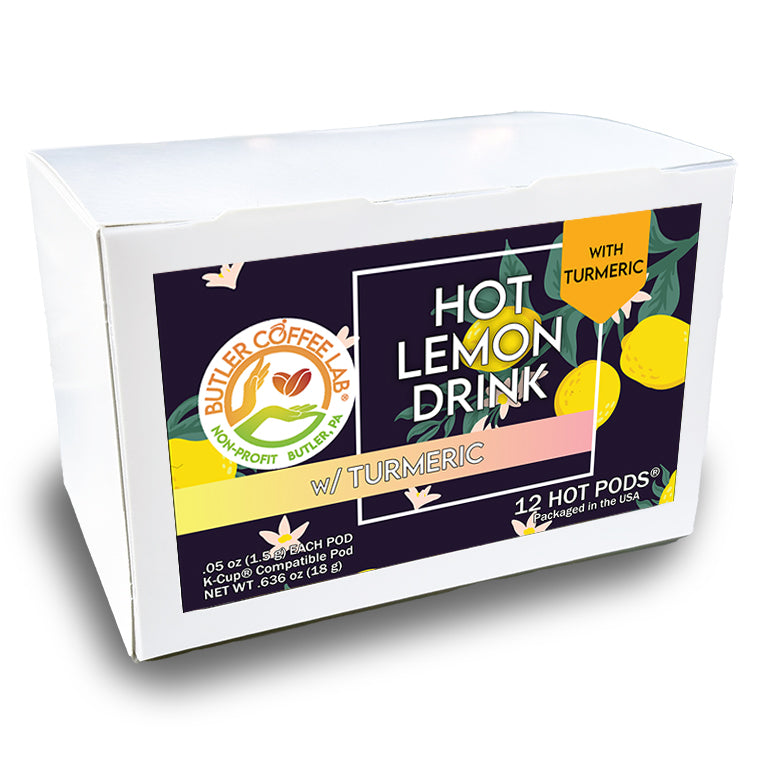 Hot Lemon Drink w/Turmeric - 12 Pod Box