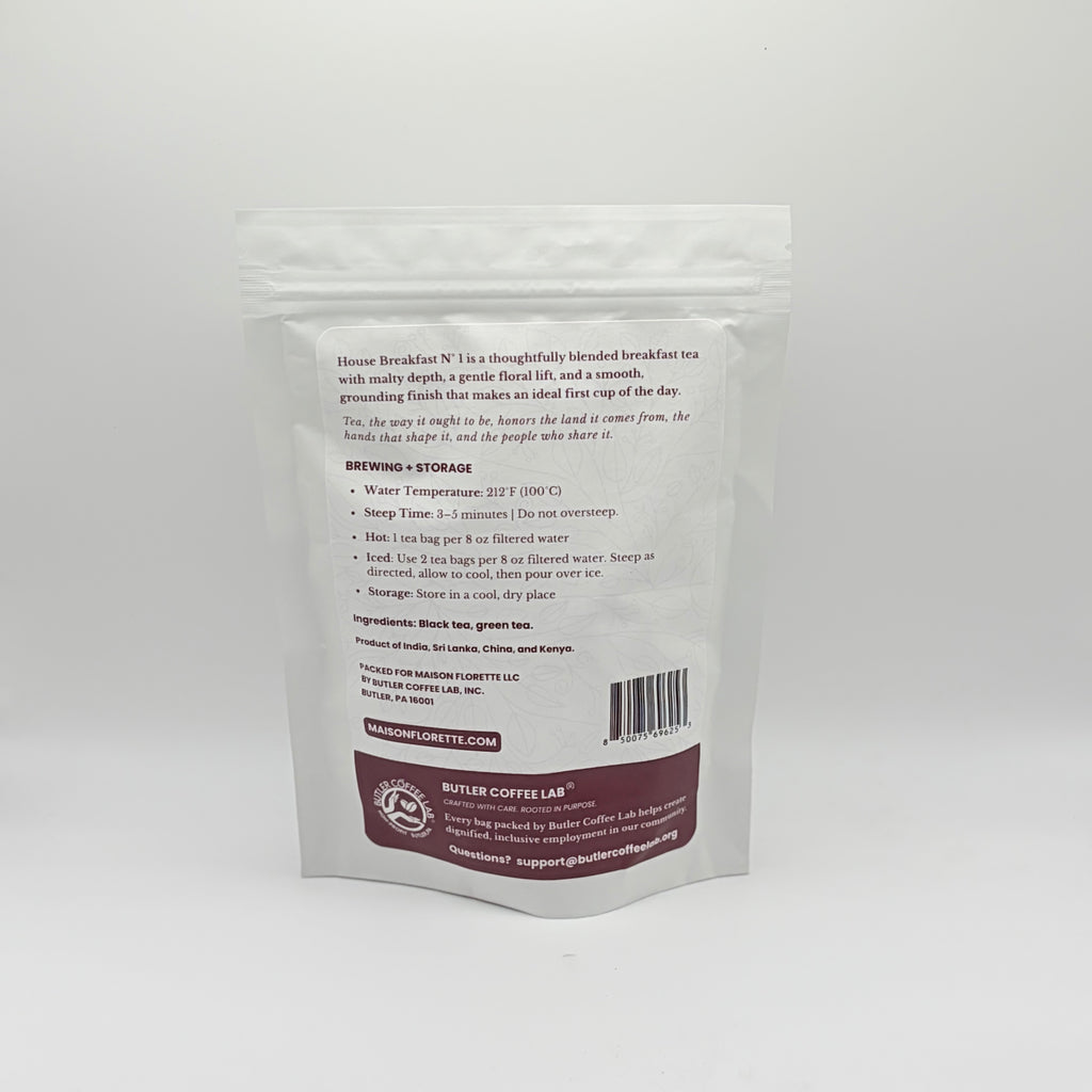 House Breakfast Nº 1 Signature Black Tea - 20 Natural Tea Bags