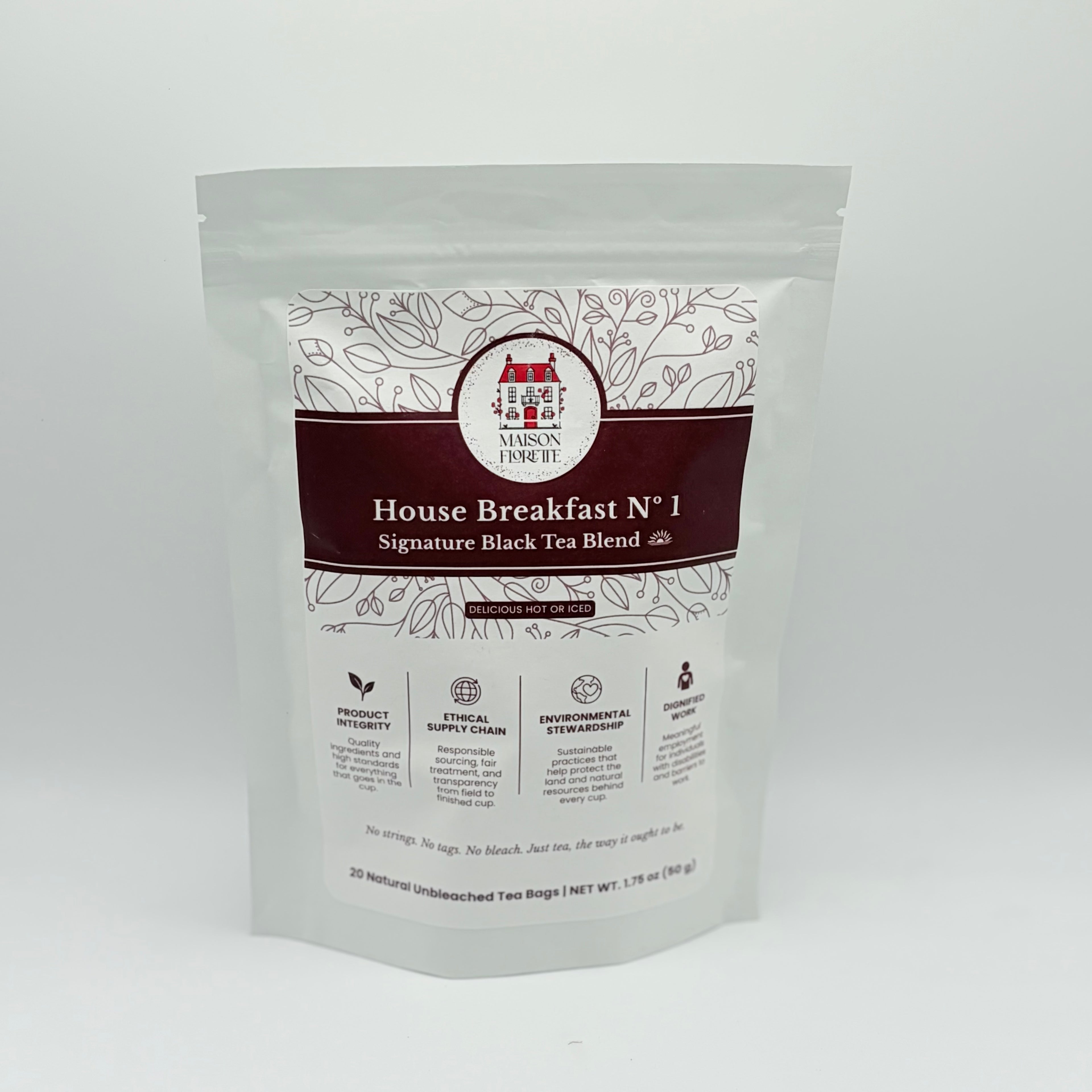 House Breakfast Nº 1 Signature Black Tea - 20 Natural Tea Bags