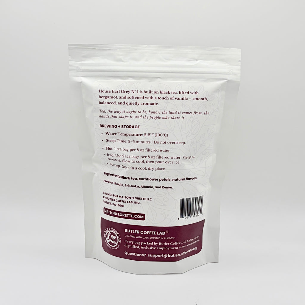 House Earl Grey Nº 1 Signature Black Tea - 20 Natural Tea Bags
