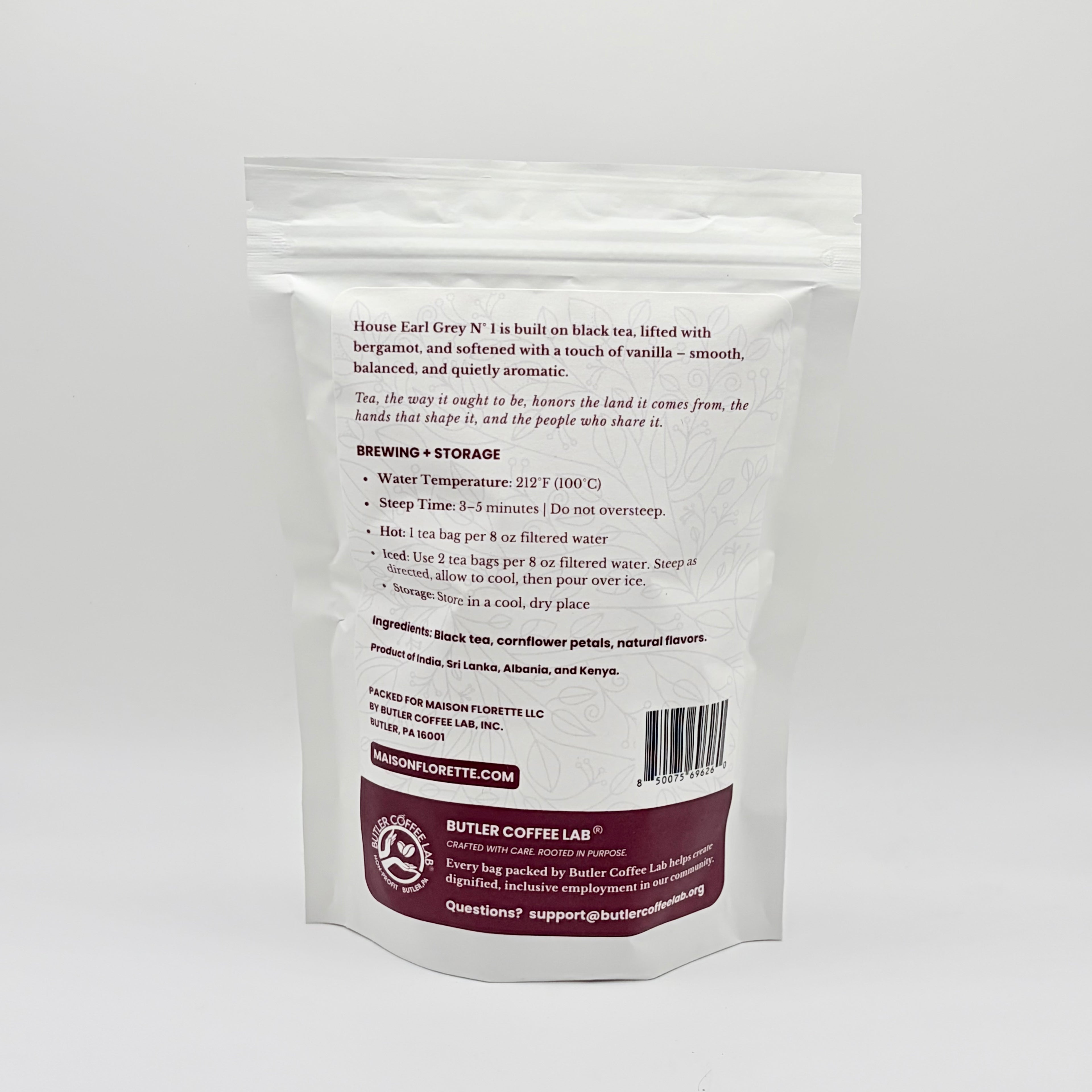 House Earl Grey Nº 1 Signature Black Tea - 20 Natural Tea Bags