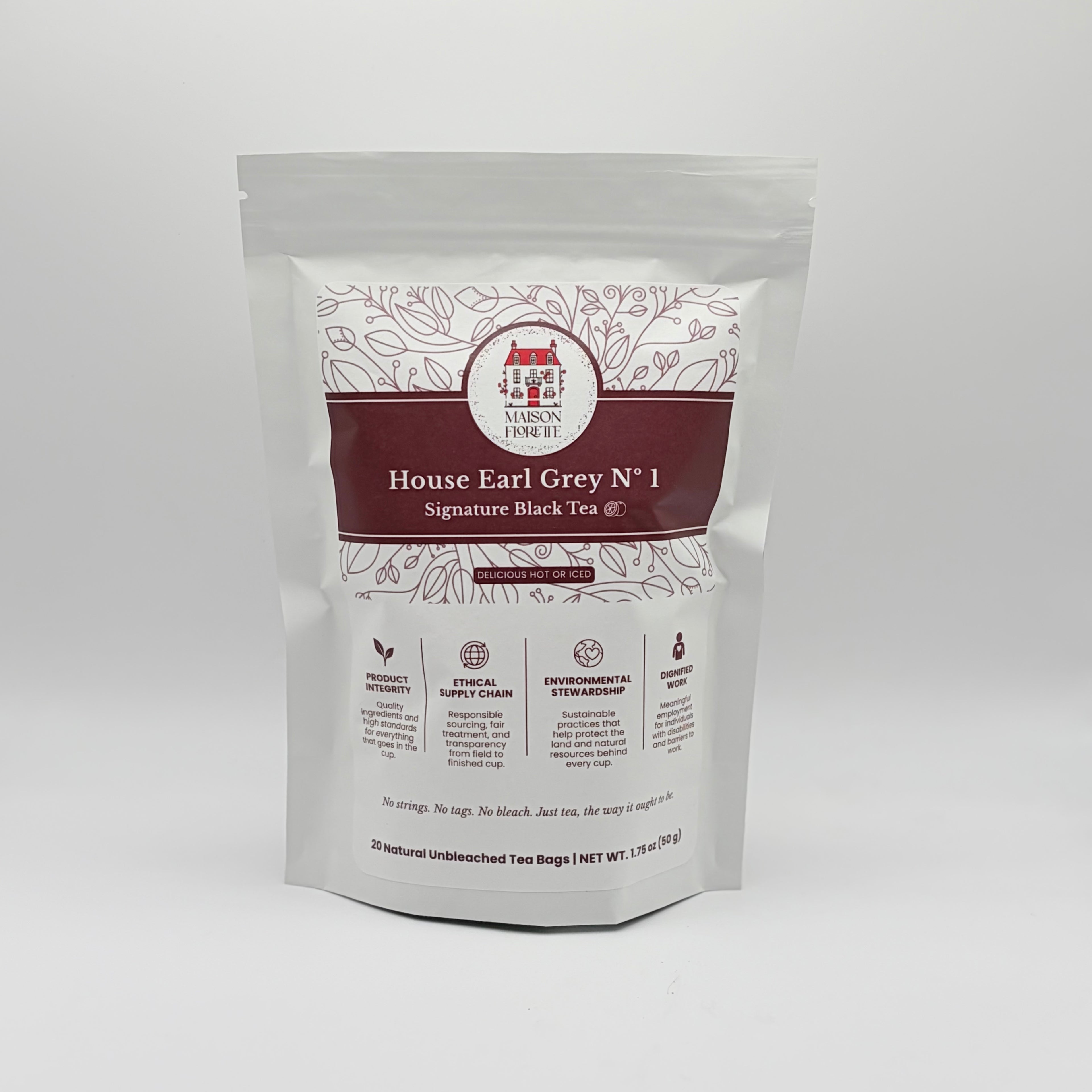 House Earl Grey Nº 1 Signature Black Tea - 20 Natural Tea Bags