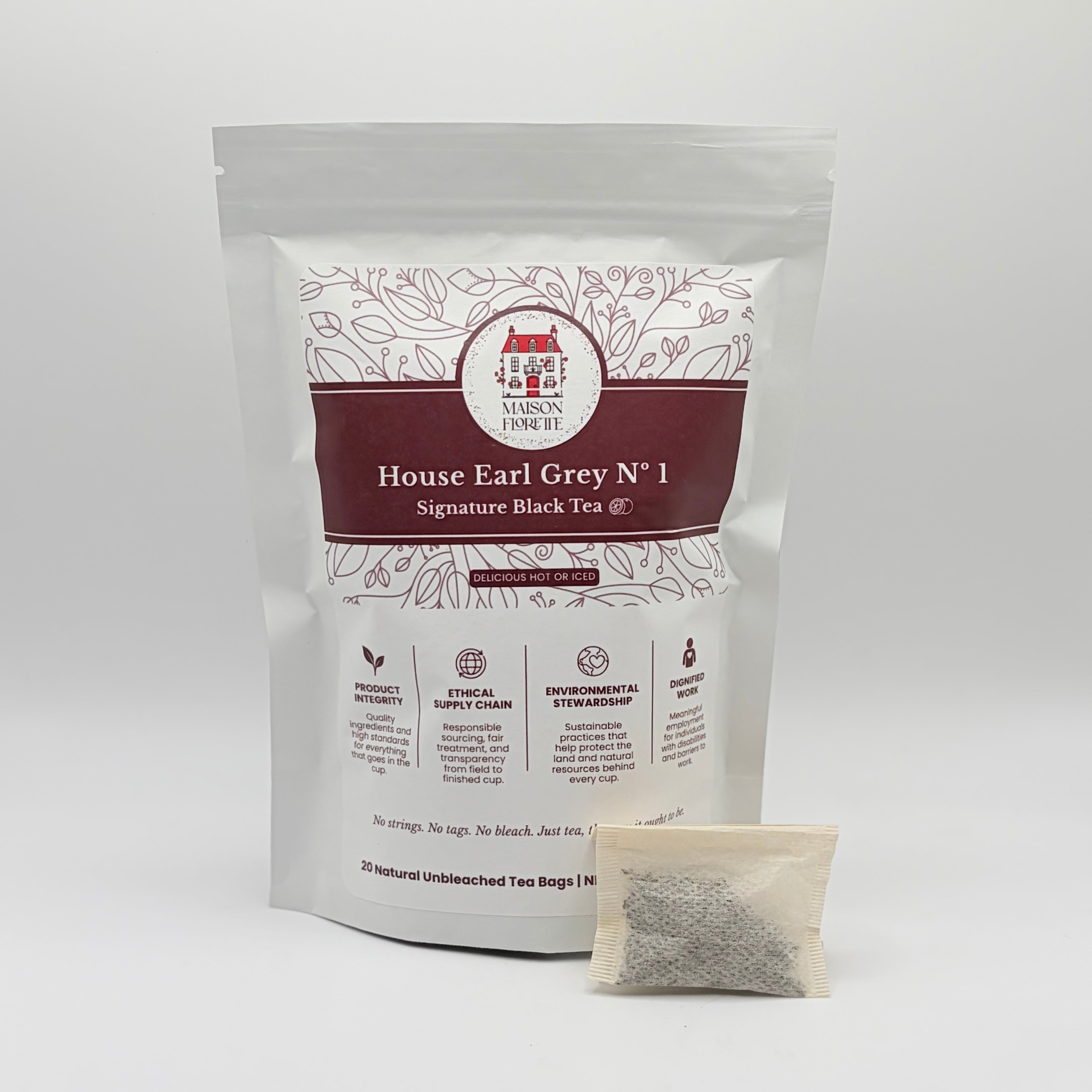 House Earl Grey Nº 1 Signature Black Tea - 20 Natural Tea Bags