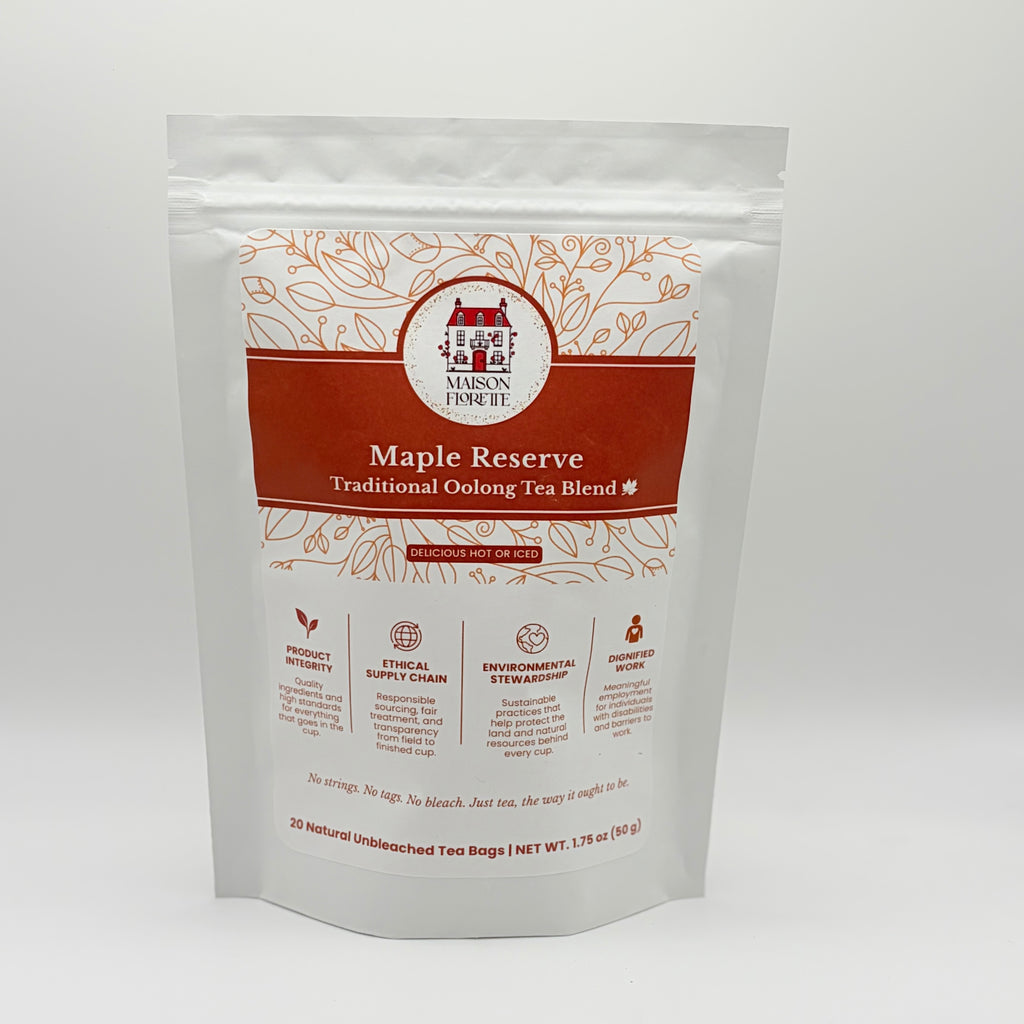 Maple Reserve Traditional Oolong Tea Blend - 20 Natural Tea Bags