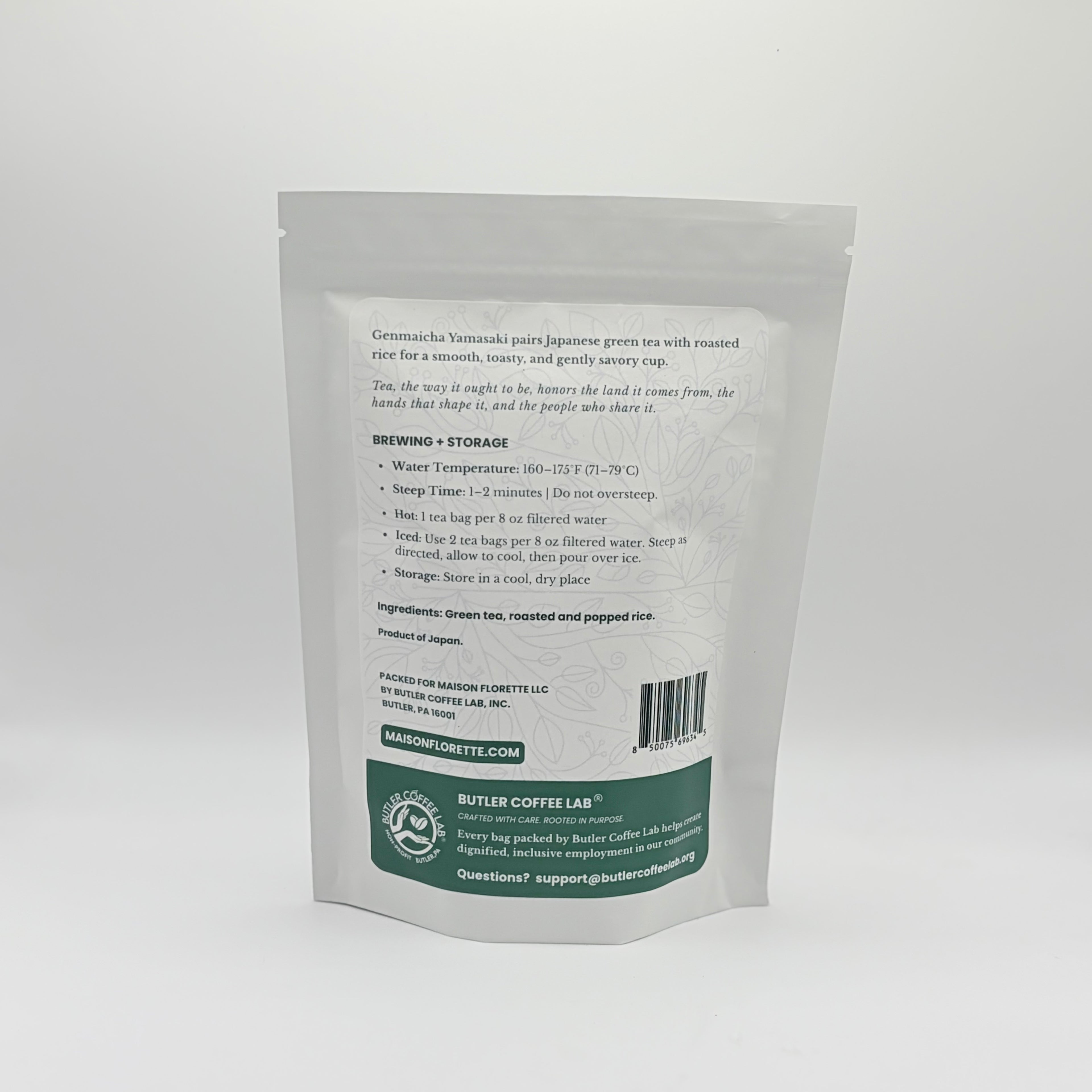 Genmaicha Yamasaki Japanese Green Tea - 20 Natural Tea Bags