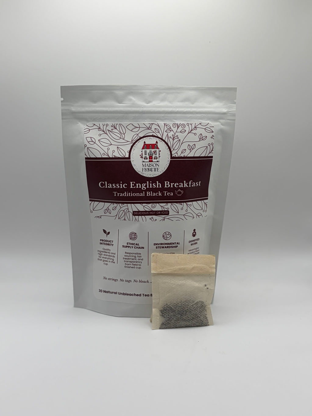Classic English Breakfast Traditional Black Tea - 20 Natural Tea Bags