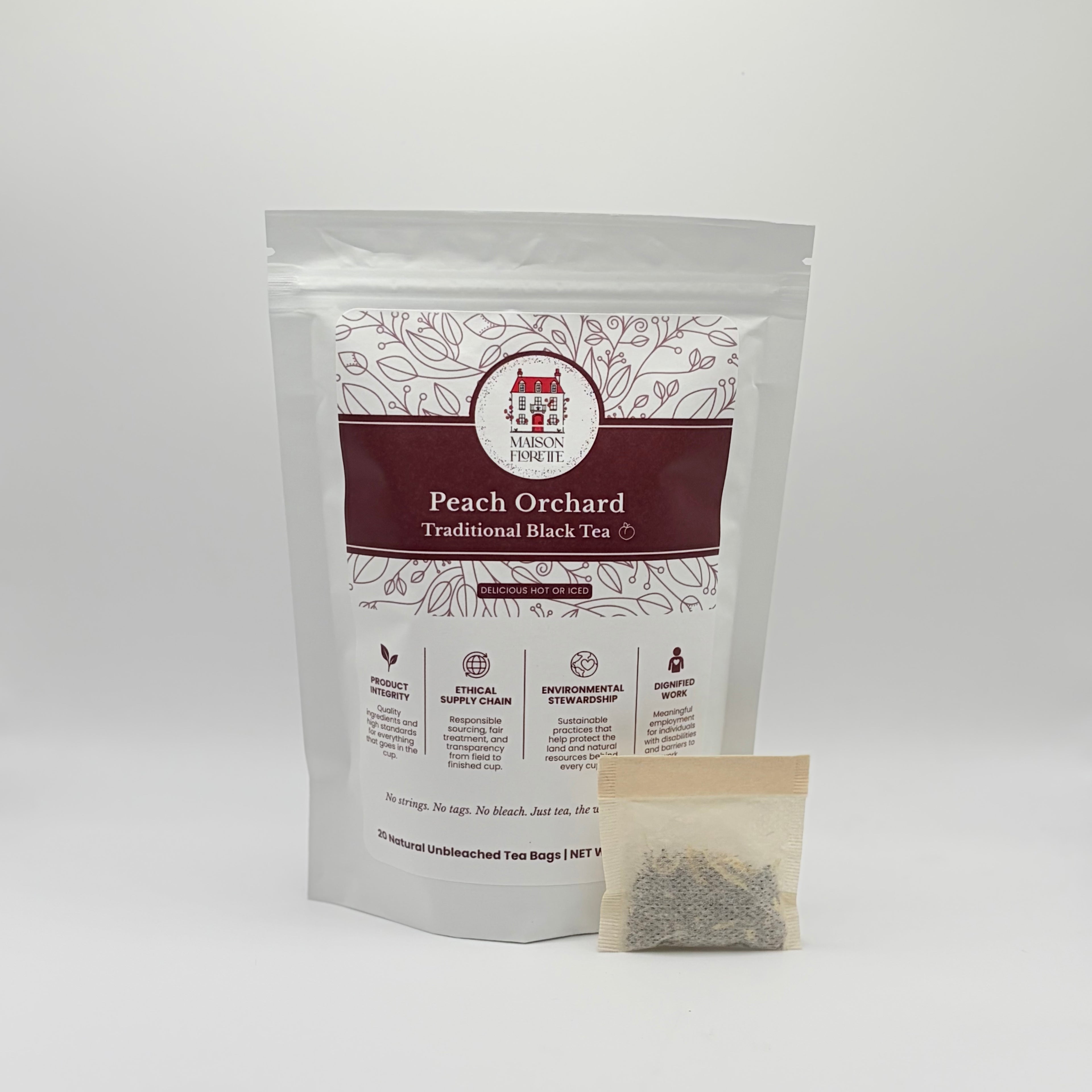 Peach Orchard Traditional Black Tea - 20 Natural Tea Bags