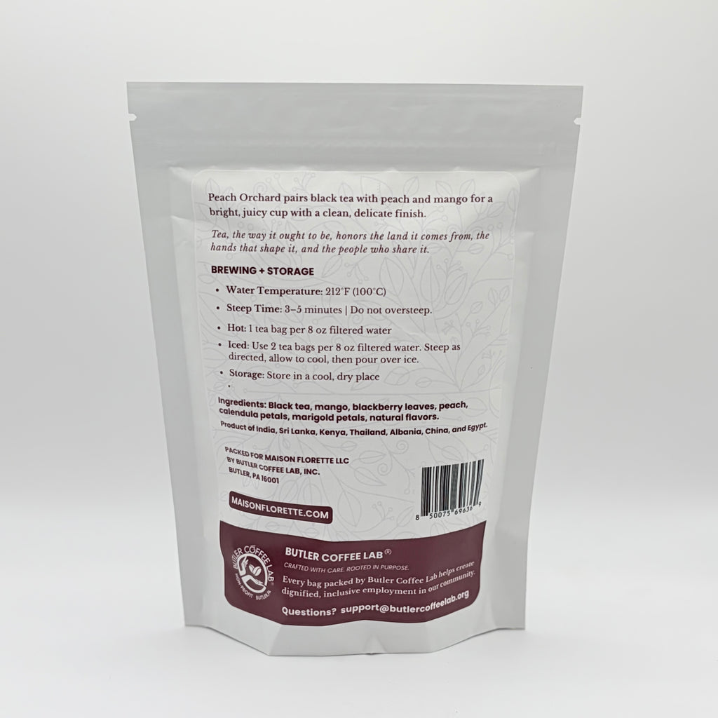 Peach Orchard Traditional Black Tea - 20 Natural Tea Bags