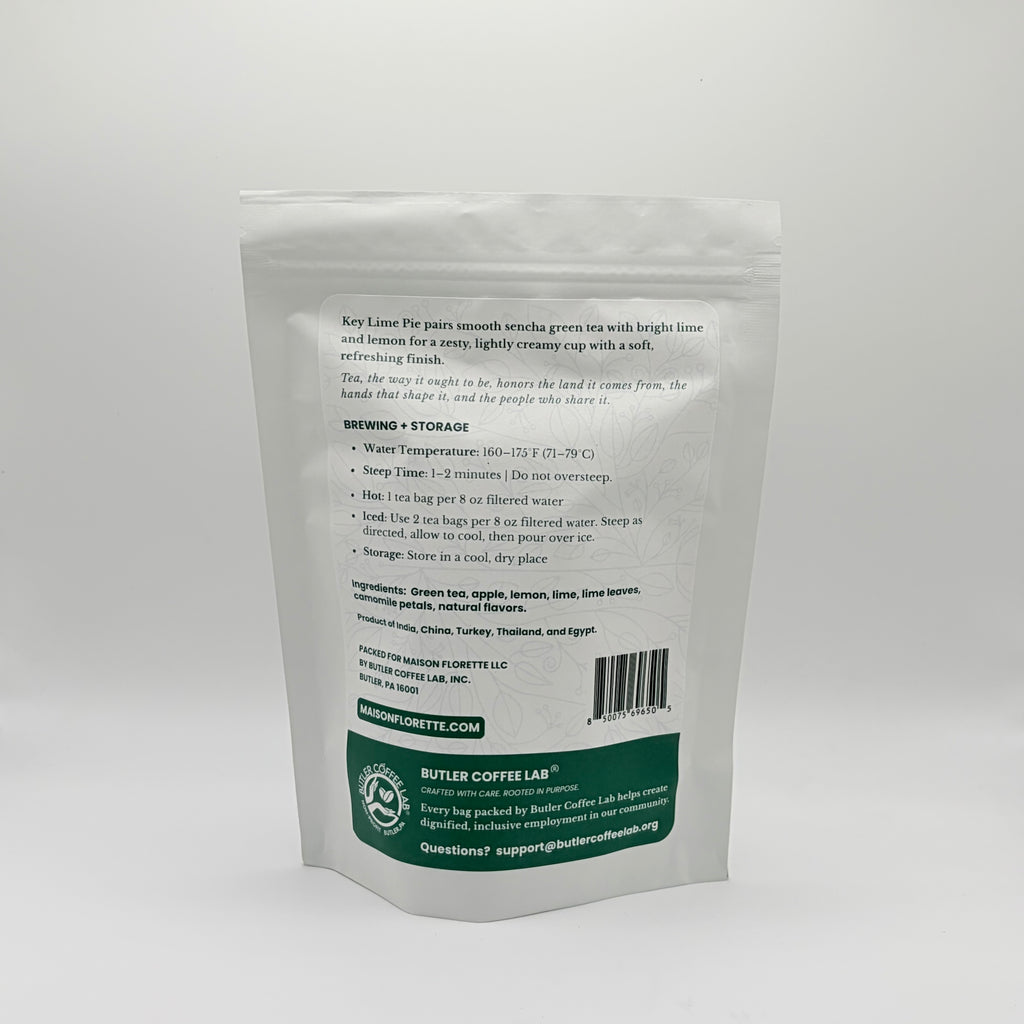 Key Lime Pie Sencha Green Tea - 20 Natural Tea Bags