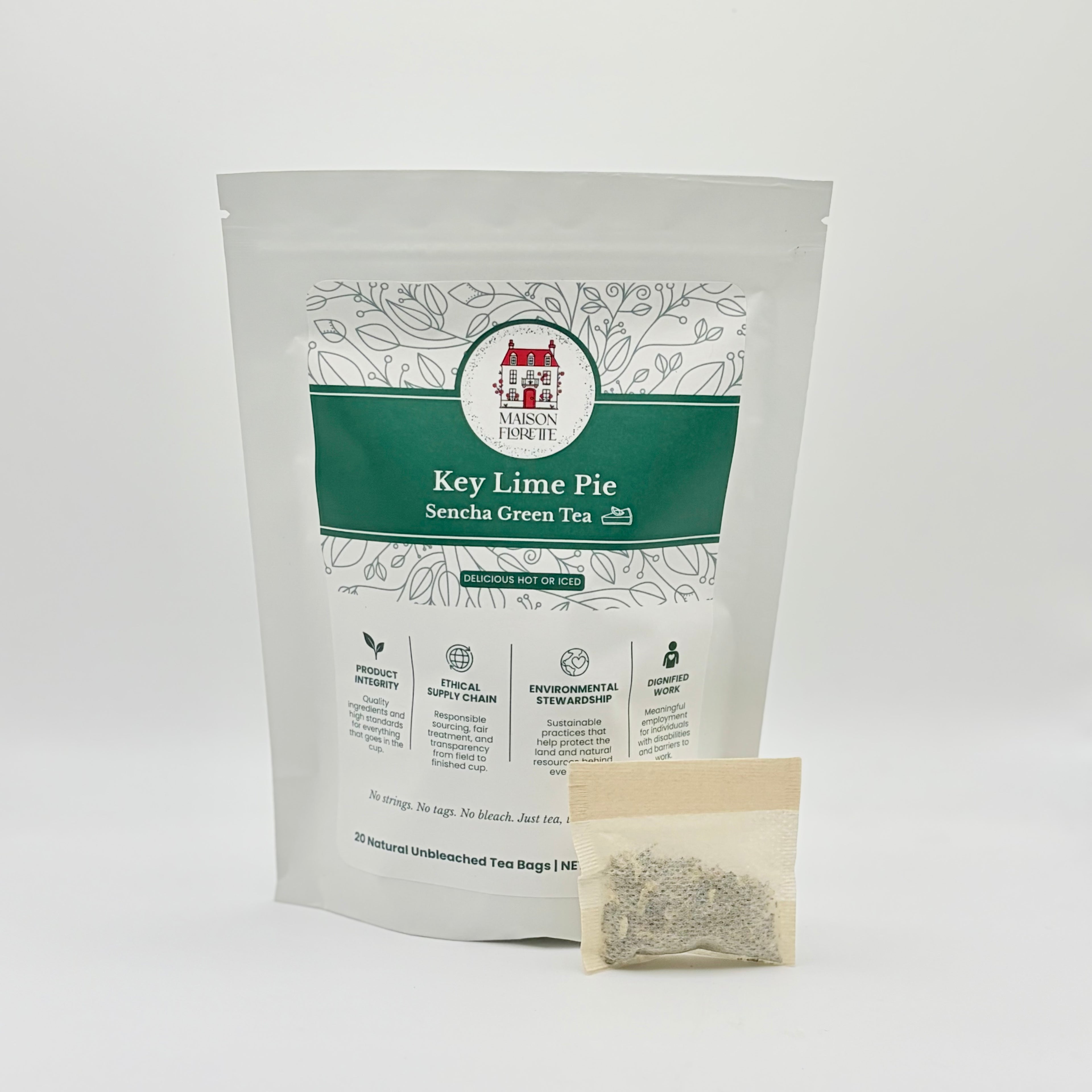 Key Lime Pie Sencha Green Tea - 20 Natural Tea Bags