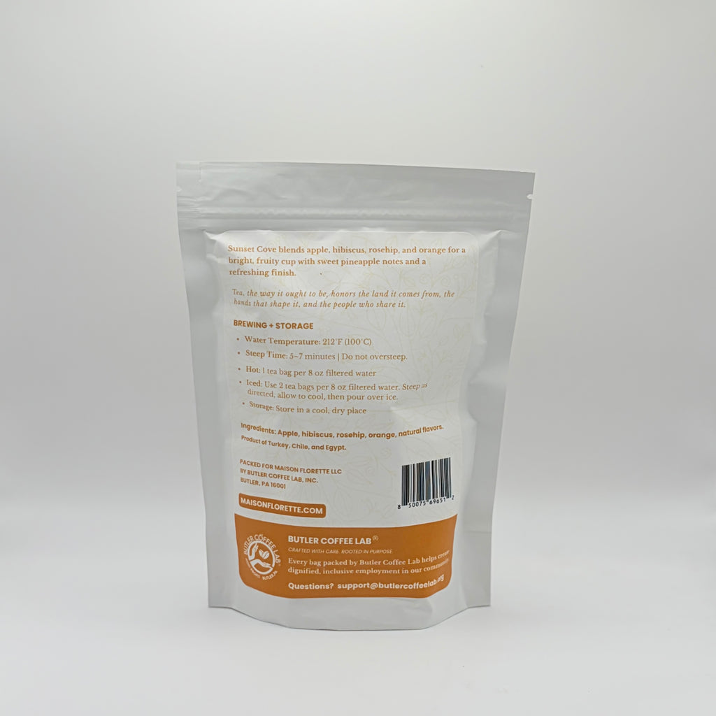 Sunset Cove Caffeine-Free Herbal Tea - 20 Natural Tea Bags