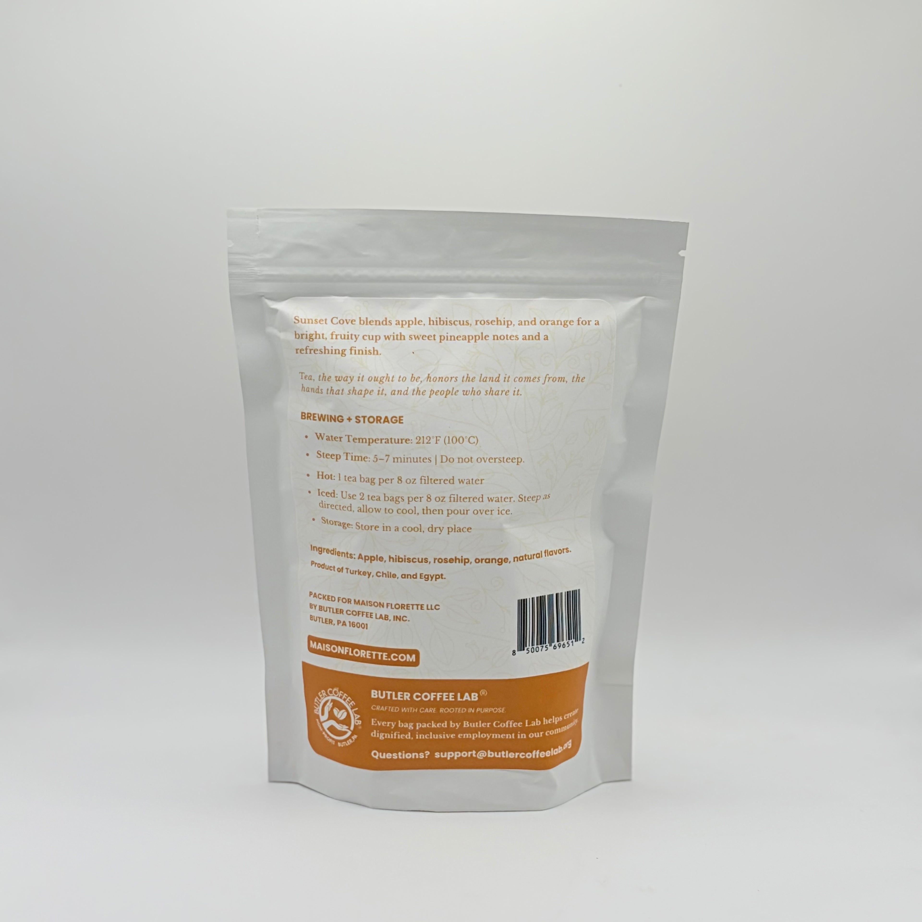 Sunset Cove Caffeine-Free Herbal Tea - 20 Natural Tea Bags