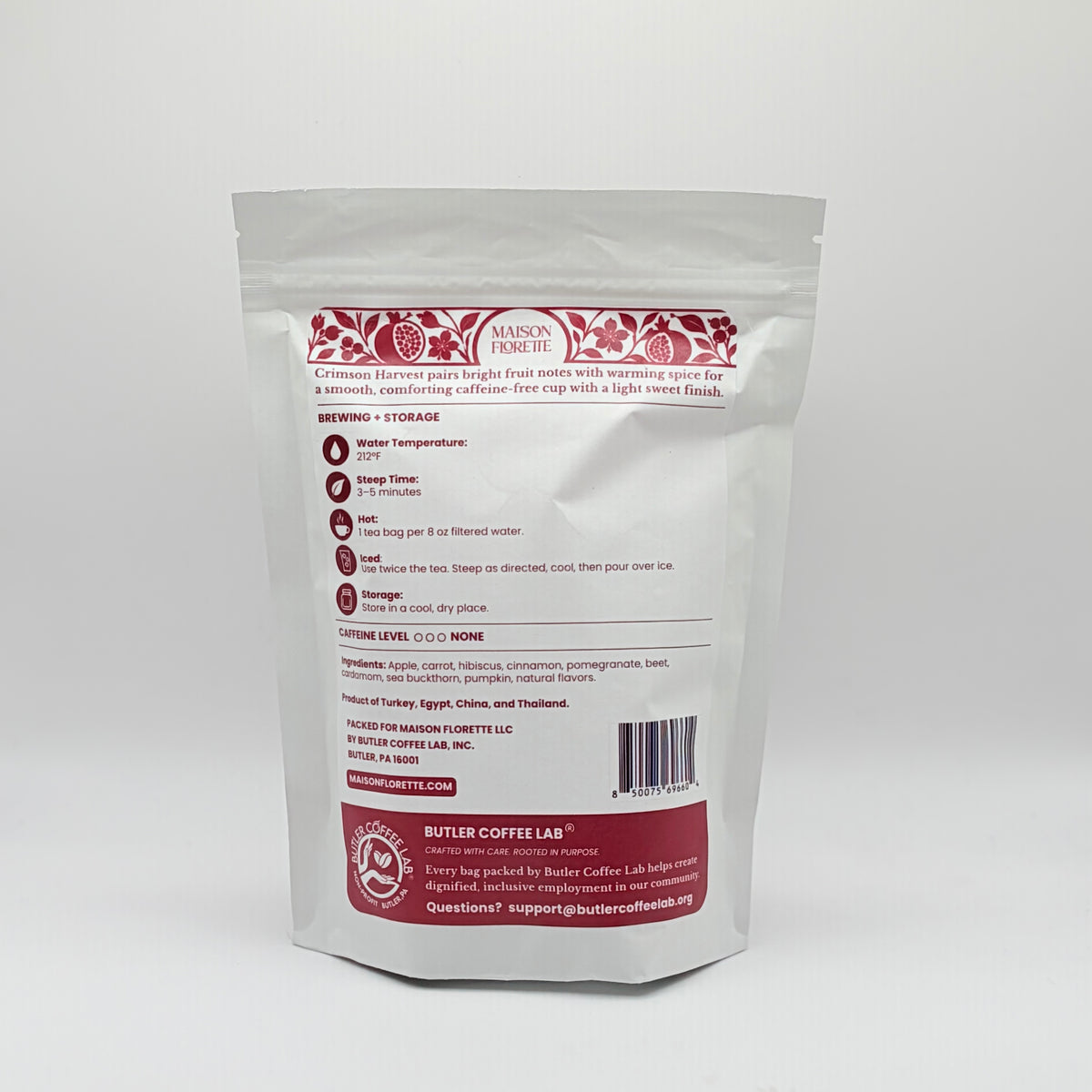 Crimson Harvest Herbal Tea - 20 Natural Tea Bags