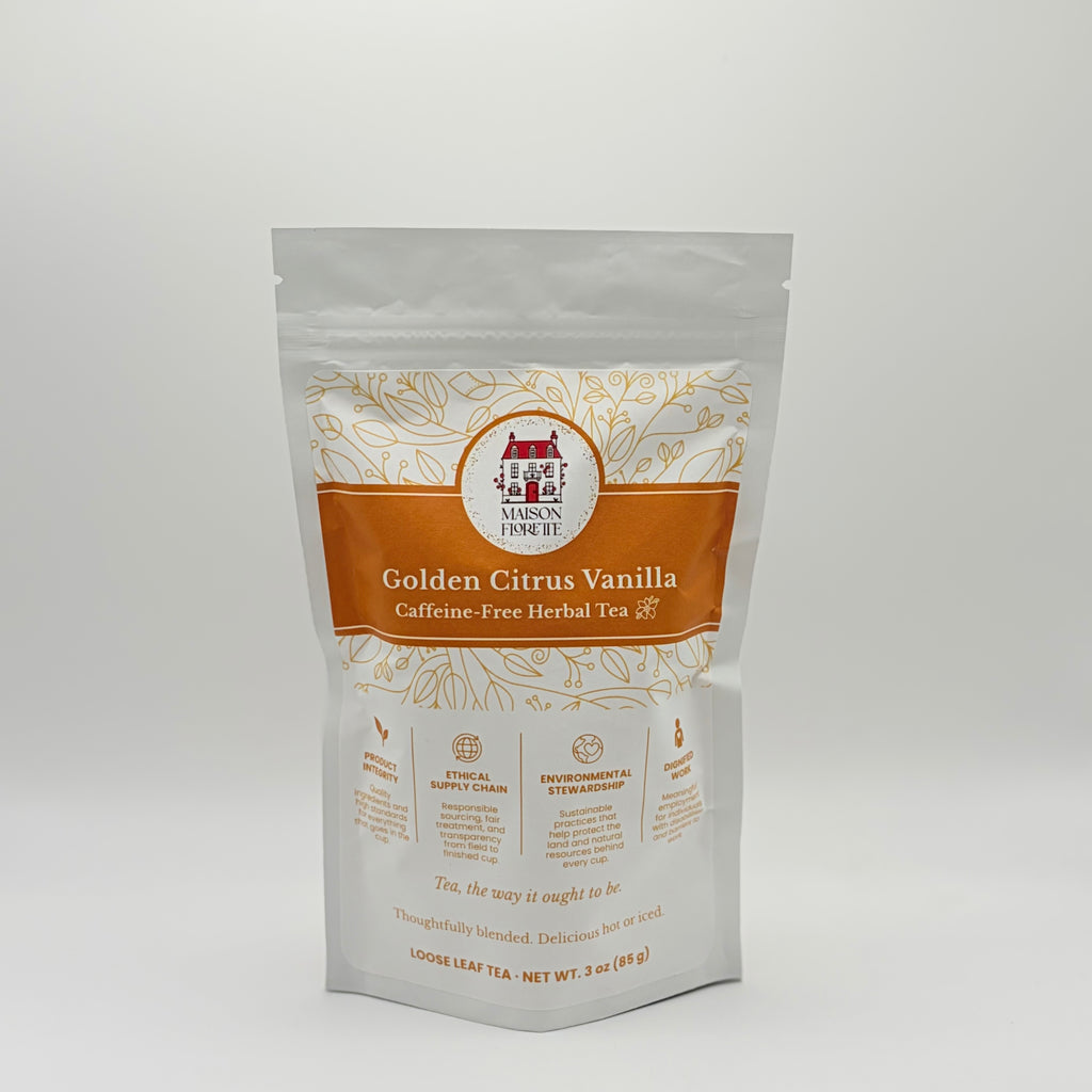Golden Citrus Vanilla Caffeine-Free Herbal Tea - Loose Leaf