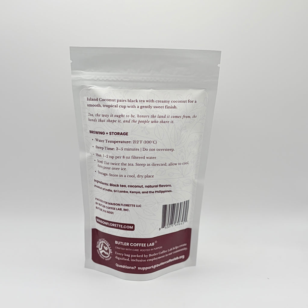 Island Coconut Traditional Black Tea - Loose Leaf