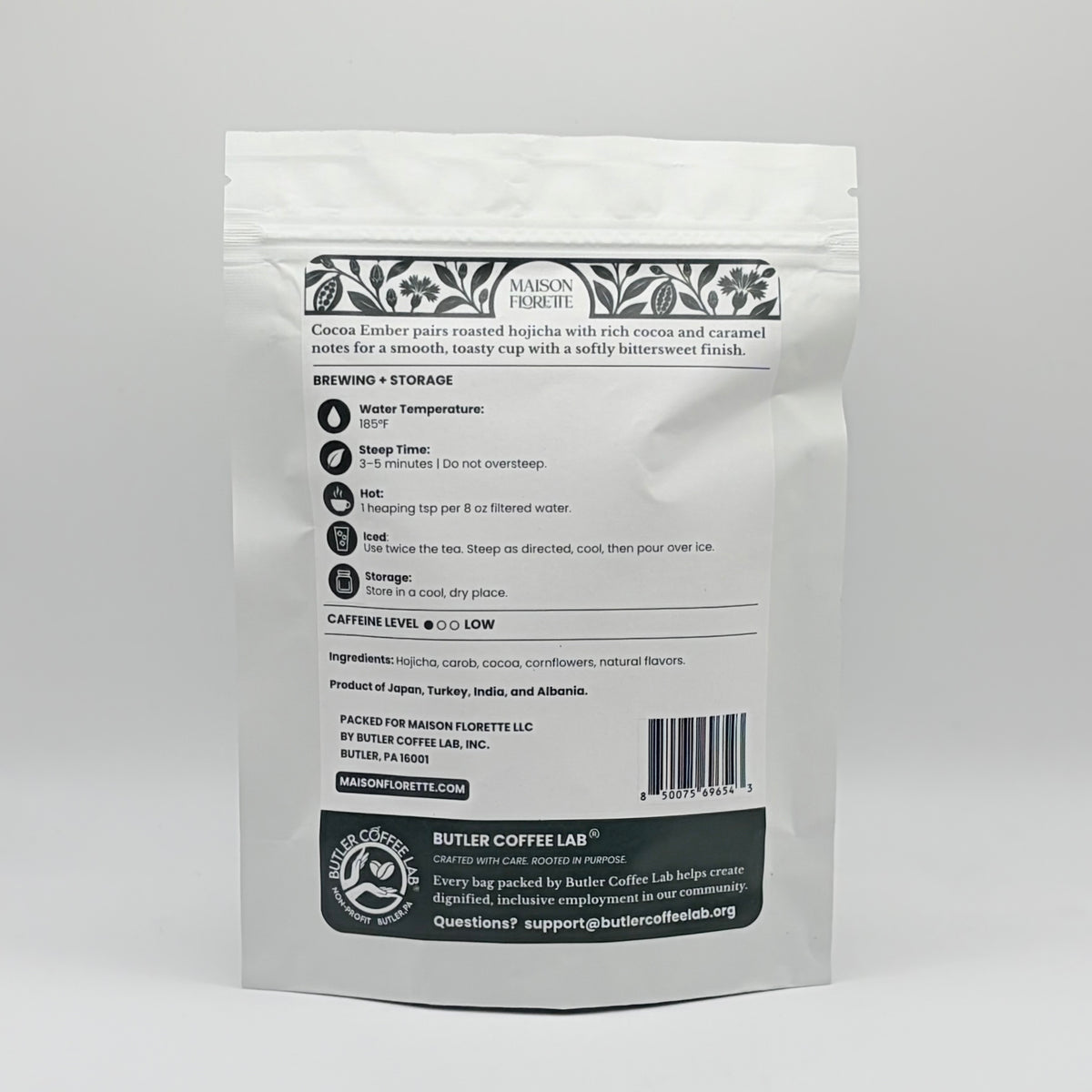 Cocoa Ember Hojicha Green Tea - Loose Leaf