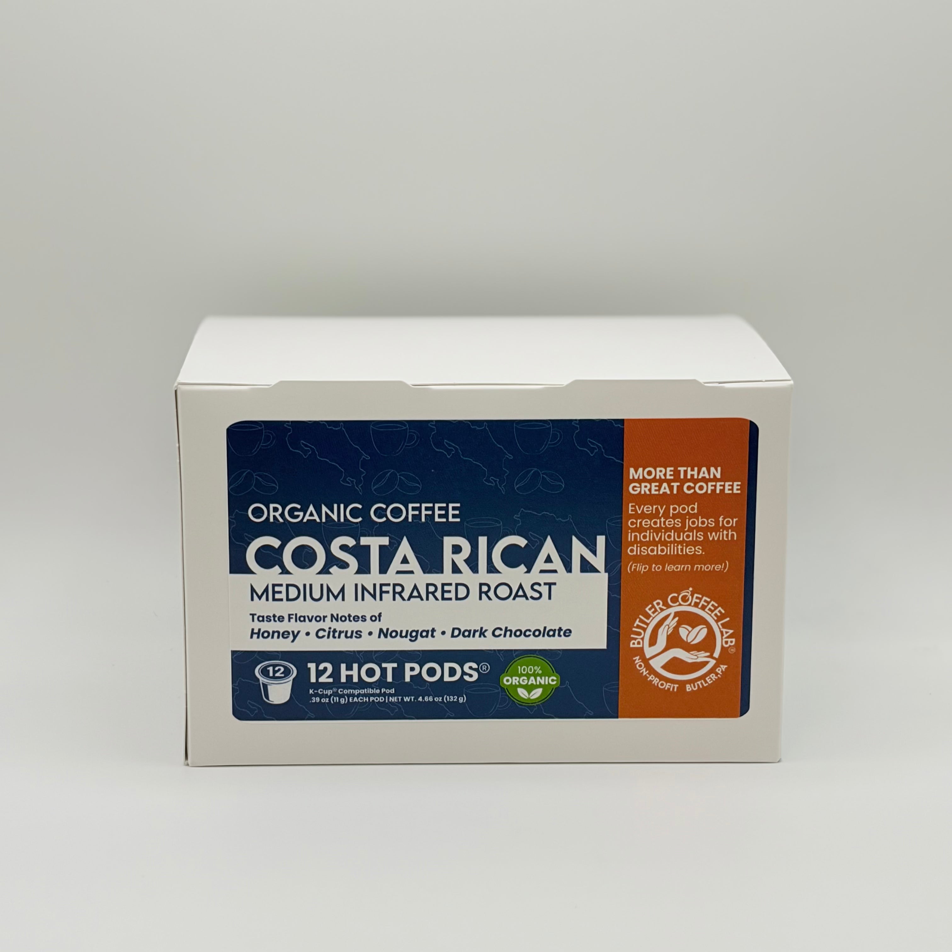 Organic Costa Rican Coffee - 12 Pod Box