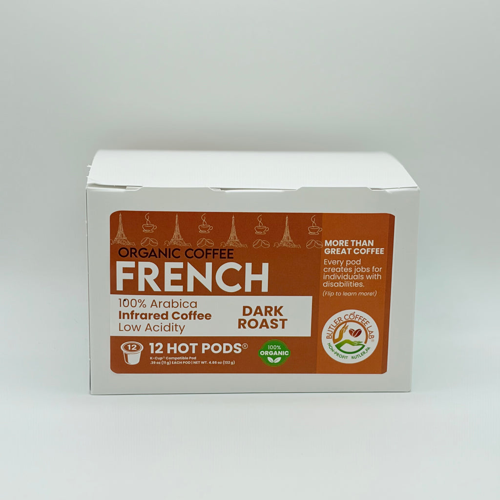 Organic French Roast Coffee - 12 Pod Box