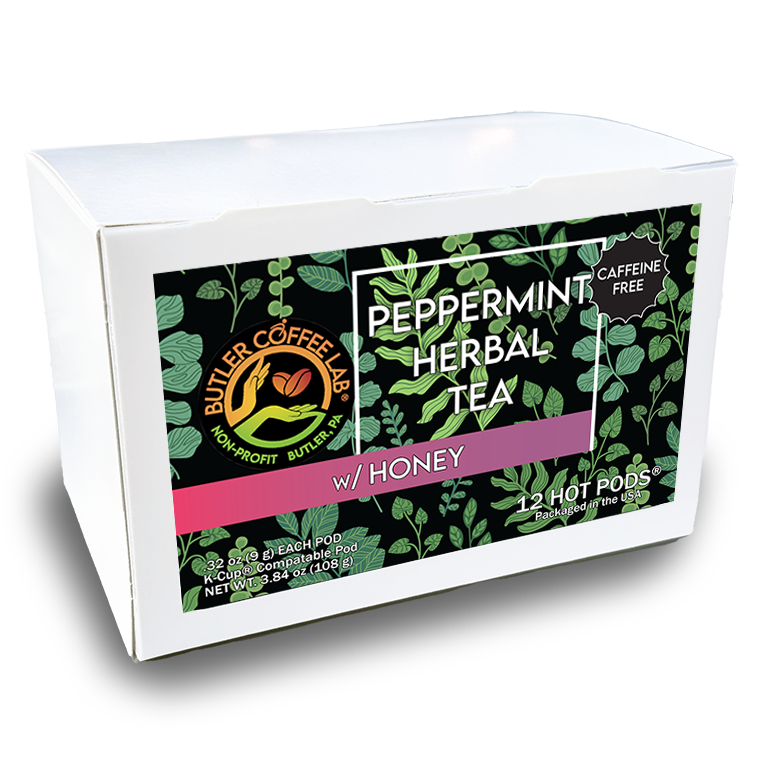 Peppermint Herbal Tea w/Honey - 12 Pod Box